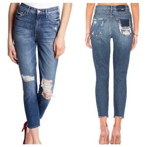 MOTHER SUPERIOR The Swooner Crop Jeans Your Treat Or Mine Wash 28